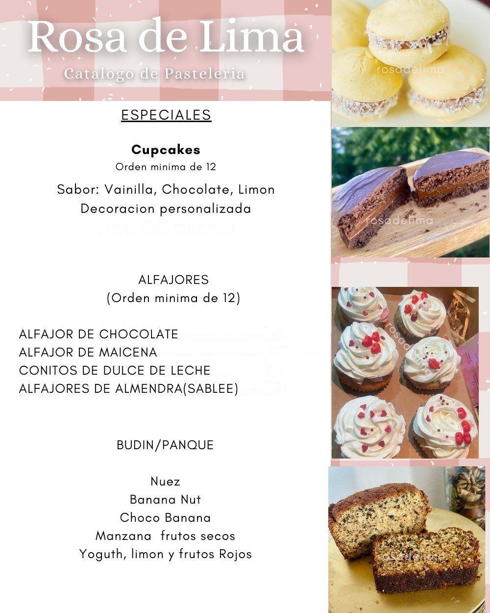 Cupcakes, alfajores y budines