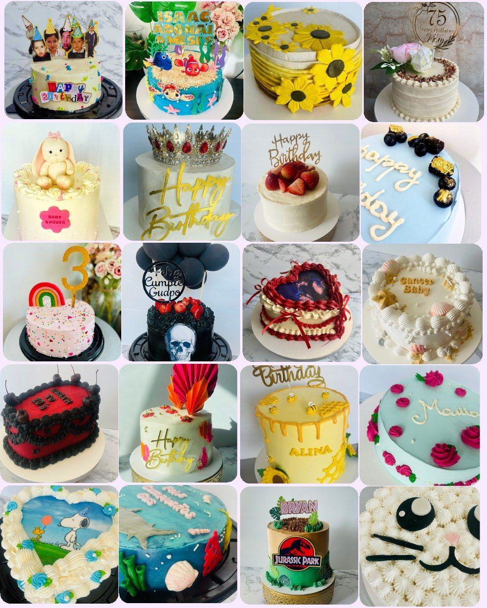 Ideas de pasteles personalizados de Rosa de Lima
