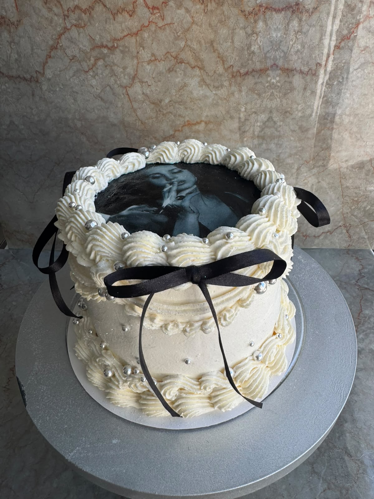 Pastel vintage personalizado blanco en Playa del Carmen