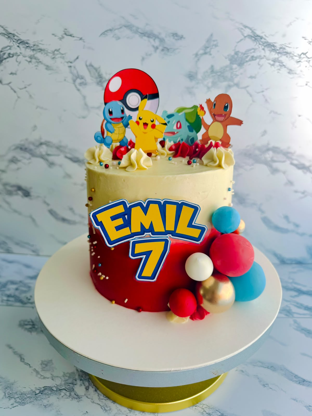 Pastel personalizado de Pokémon en Playa del Carmen